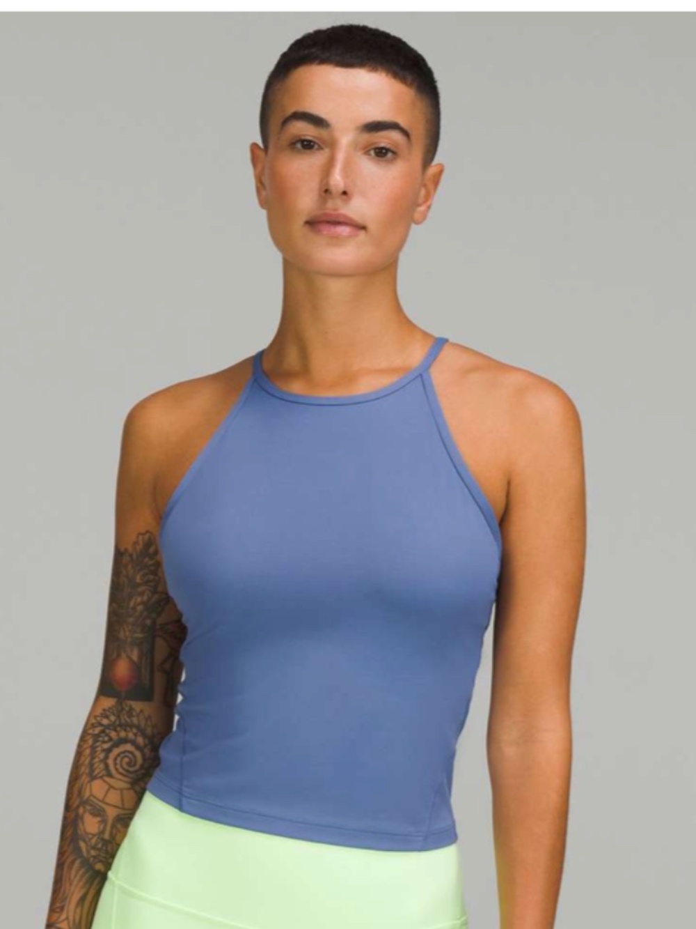 Lululemon Lightweight High Neck Yoga Tank Water Drop Size 6